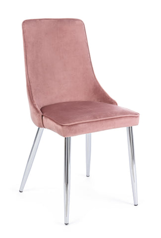 Contemporaneo sedia corinna rosa