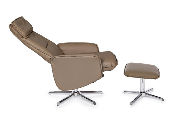 Contemporaneo Poltrona recliner c-pogg. Cora Pu tortora