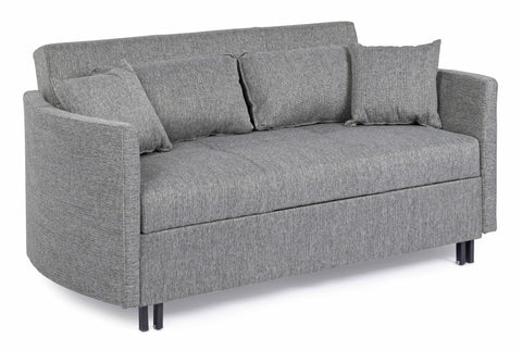 Contemporaneo Divano Letto Clayton C-C Nero-Grigio