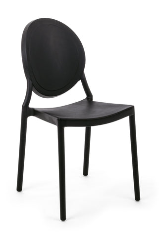 Contemporaneo sedia Shannon nero 4pz