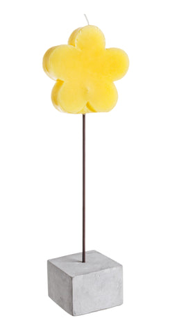 Nature Candela segna posto Soft Fiore Giallo c-Base 6pz