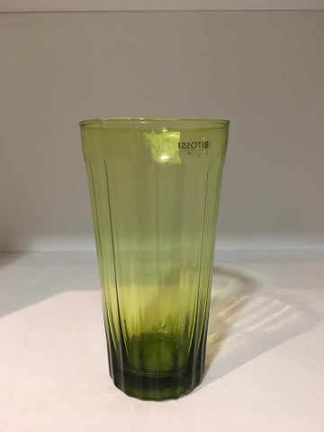 Contemporaneo bicchiere vetro alto verde