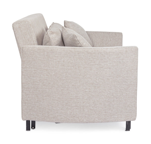 Contemporaneo Divano Letto Clayton C-C Beige-Bianco