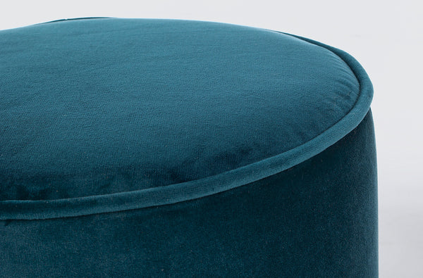 Set2 Tavolino-pouf Annika Blu Pavone.  Contemporaneo