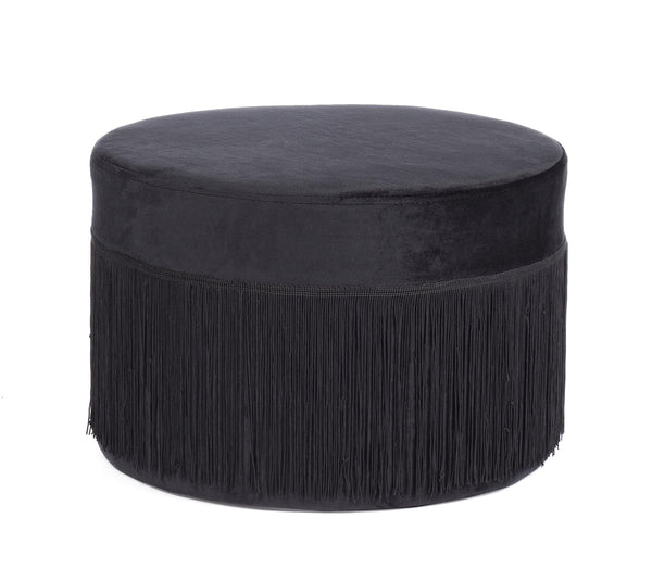 Contemporaneo  Pouf Leilani Nero D45