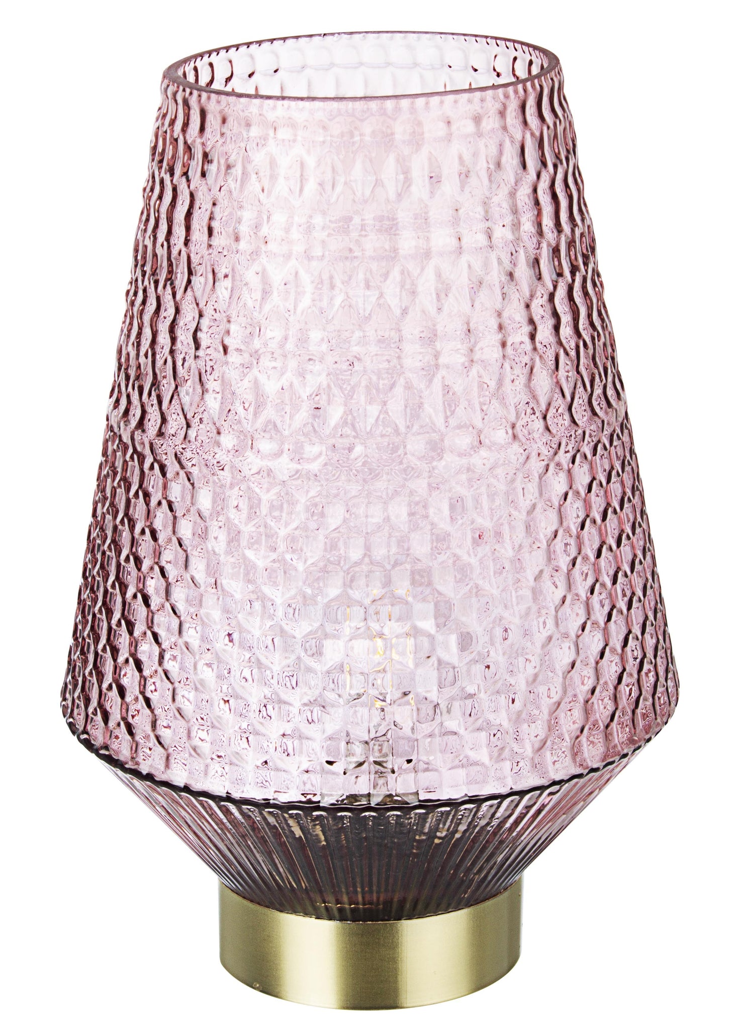 Contemporaneo Lampada Tav. Led mumbay Rosa-Oro 2pz