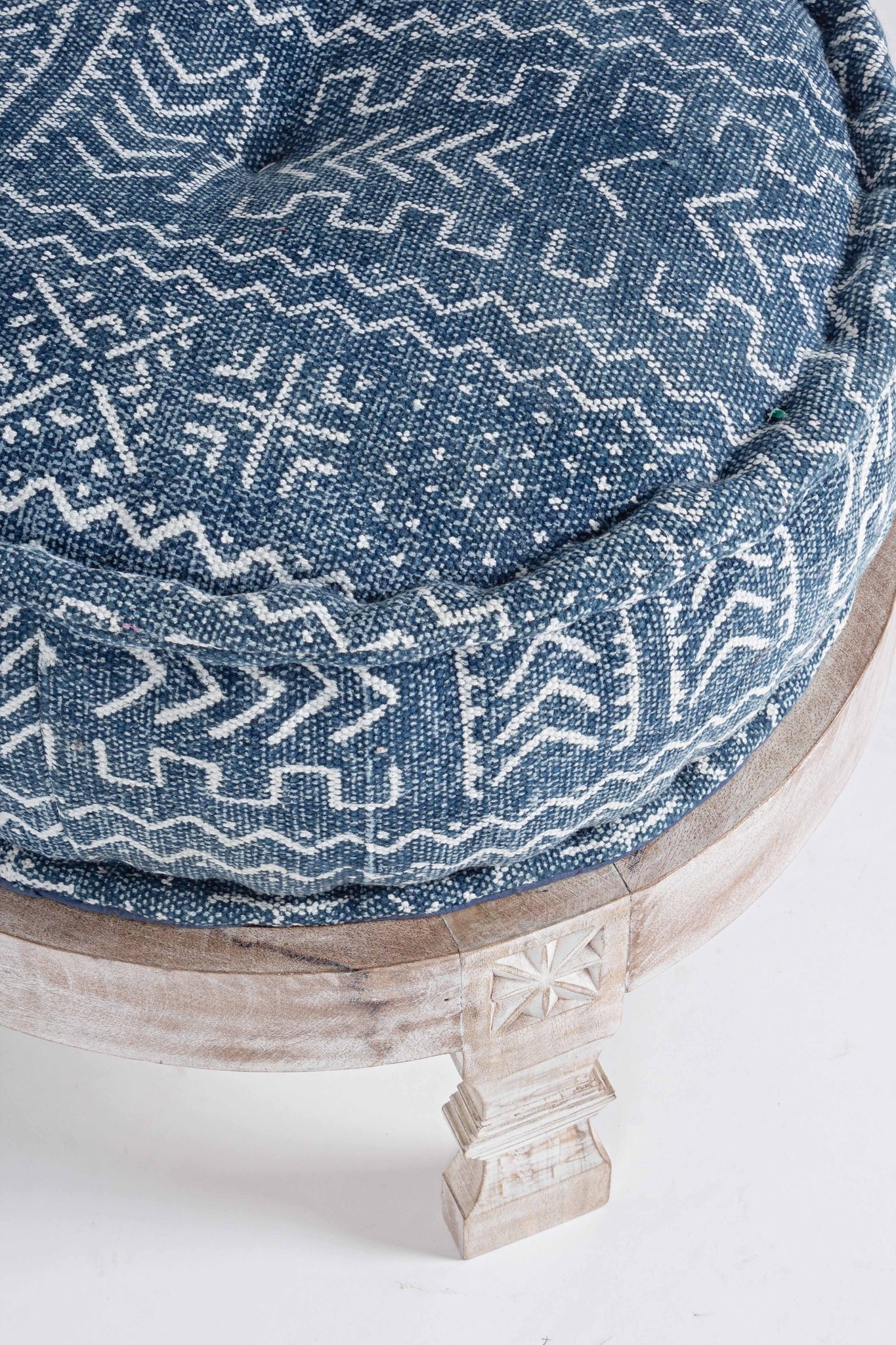 Nature Pouf C Base Latina Indigo D62