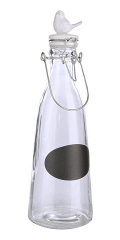 Classico Bottiglia C-Uccellino Elegant vetro 4pz