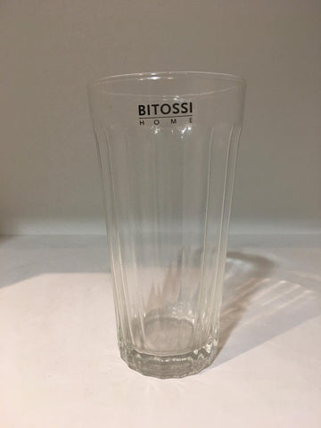 Contemporaneo bicchiere vetro alto trasparente