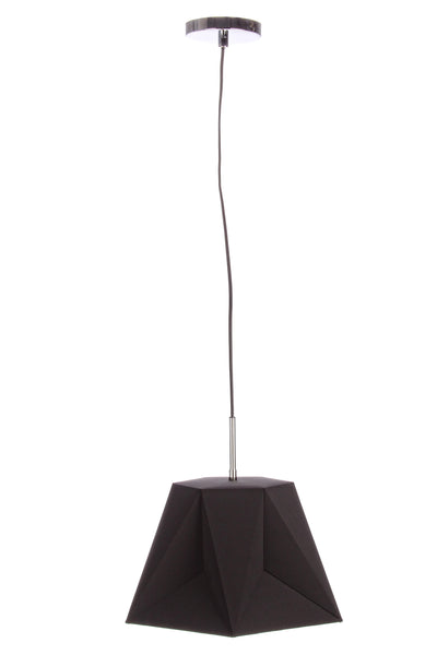 Contemporaneo Lampadario Esagono Nero L