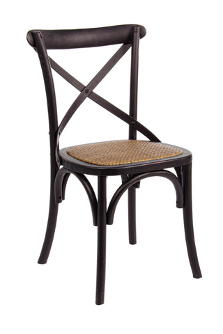 Vintage sedia cross nero