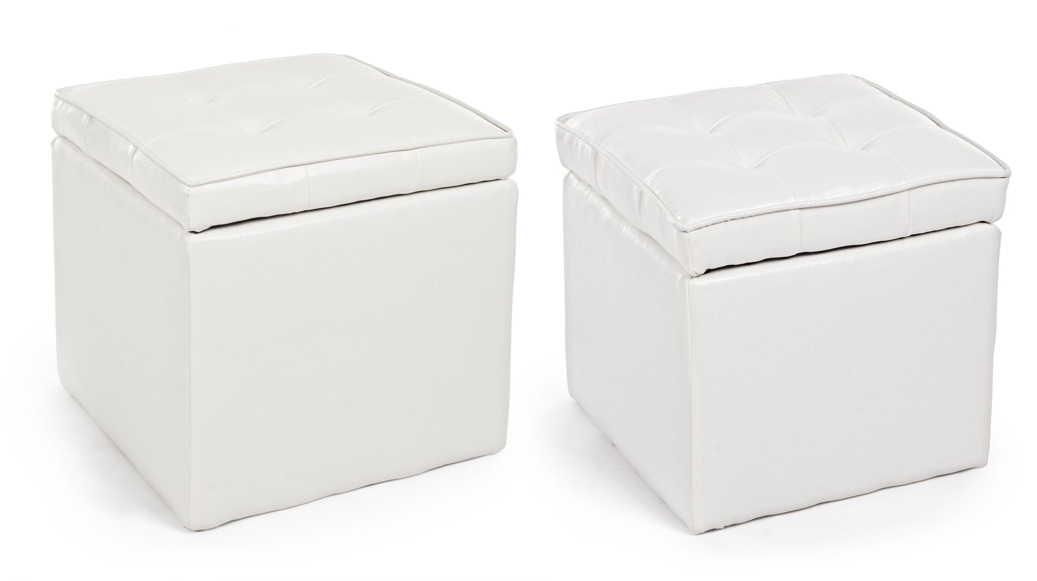 Contemporaneo Pouf Cont. Bellville Bianco.